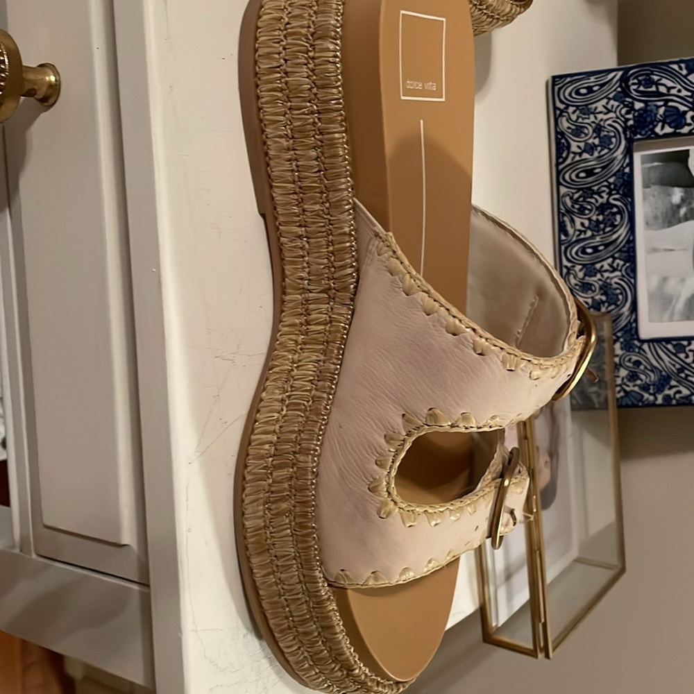 Dolce Vita Cream and Tan Sandals - Picture 8 of 8